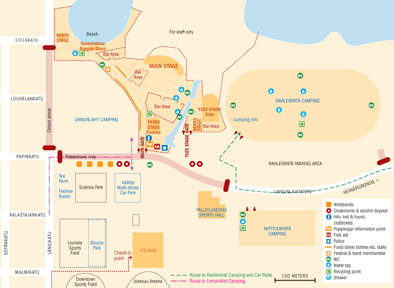 Location of the check in point