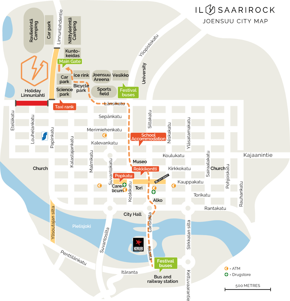 Joensuu City Map