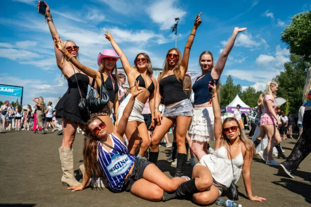 Hey, that's us! Photo: Timo Uimi / Ilosaarirock 2025